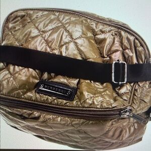 Burberry Quilted Metallic Gold Crossbody Belt Bag